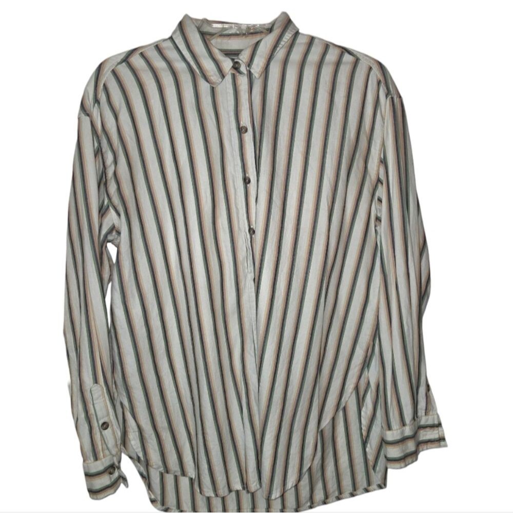 Universal Thread Men's Cotton Striped Button Down Shirt